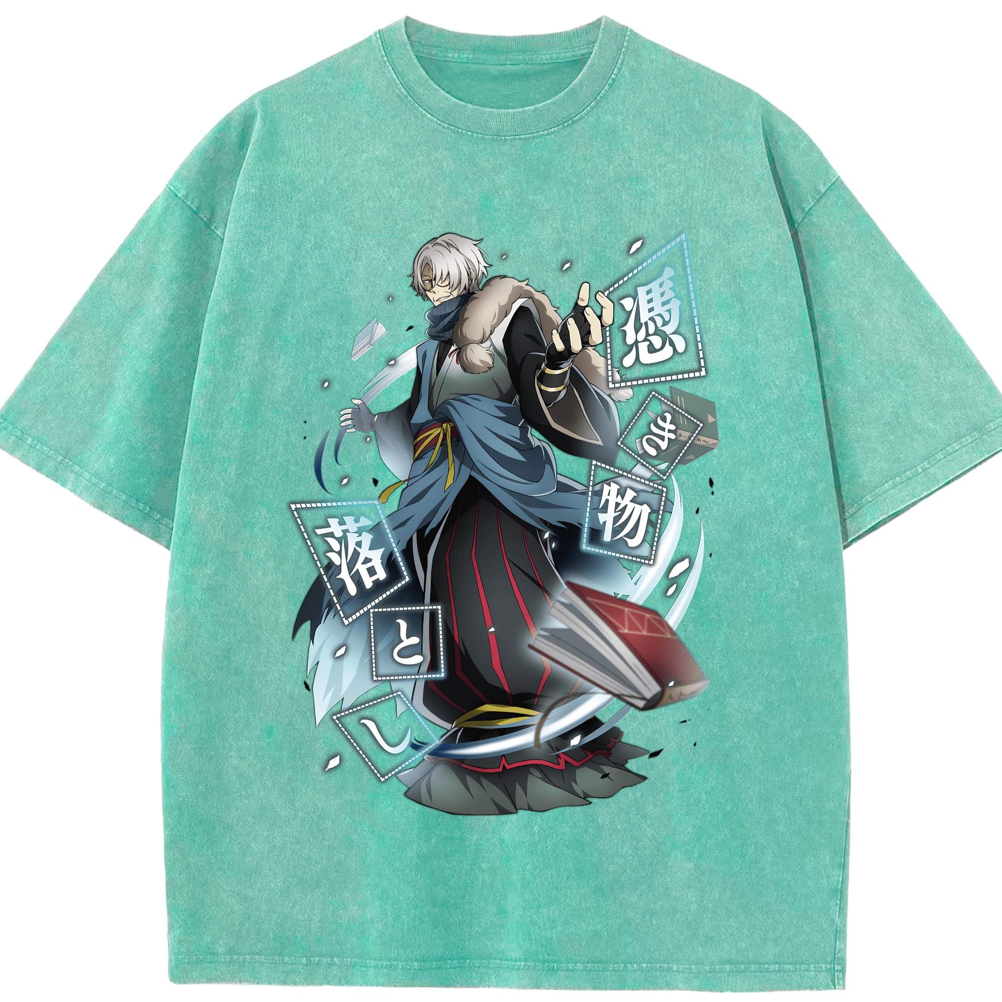 （画像用） 文豪ストレイドッグス Bungo Stray Dogs 綿100% ヴィンテージ風 半袖Tシャツ（フロントプリント）